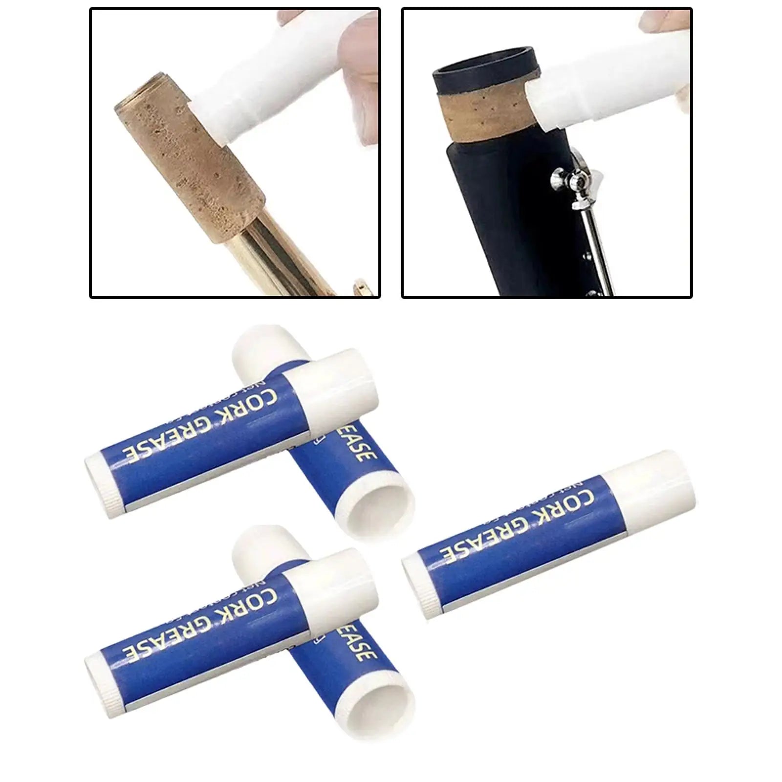 Blue and white tube of high quality tubes cork grease for musical woodwind instruments clarinet saxophone maintenance