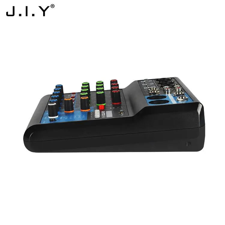 Black j.i.y. 5-way computer recording free drive sound card mixing console mixer audio pro audio equipment interface