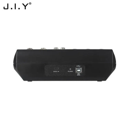 Black j.i.y 5-way computer recording free drive sound card mixing console mixer audio pro audio equipment device