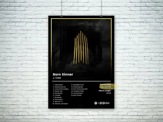 Black and gold canvas print of 50 cent american hit hip hop rapper music poster album for living room decor