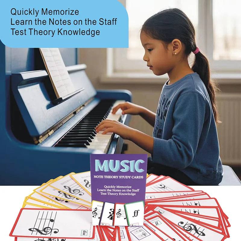 Purple and white music study flash cards with red borders featuring music symbols for syllable names education and pitch learning