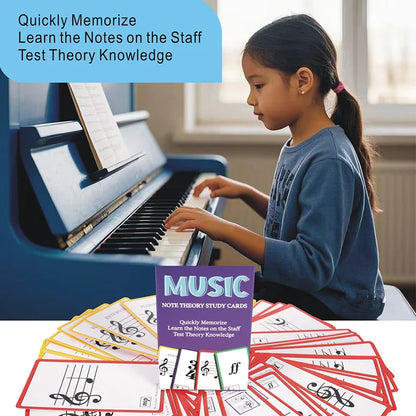 Purple and white music study flash cards with red borders featuring music symbols for syllable names education and pitch learning