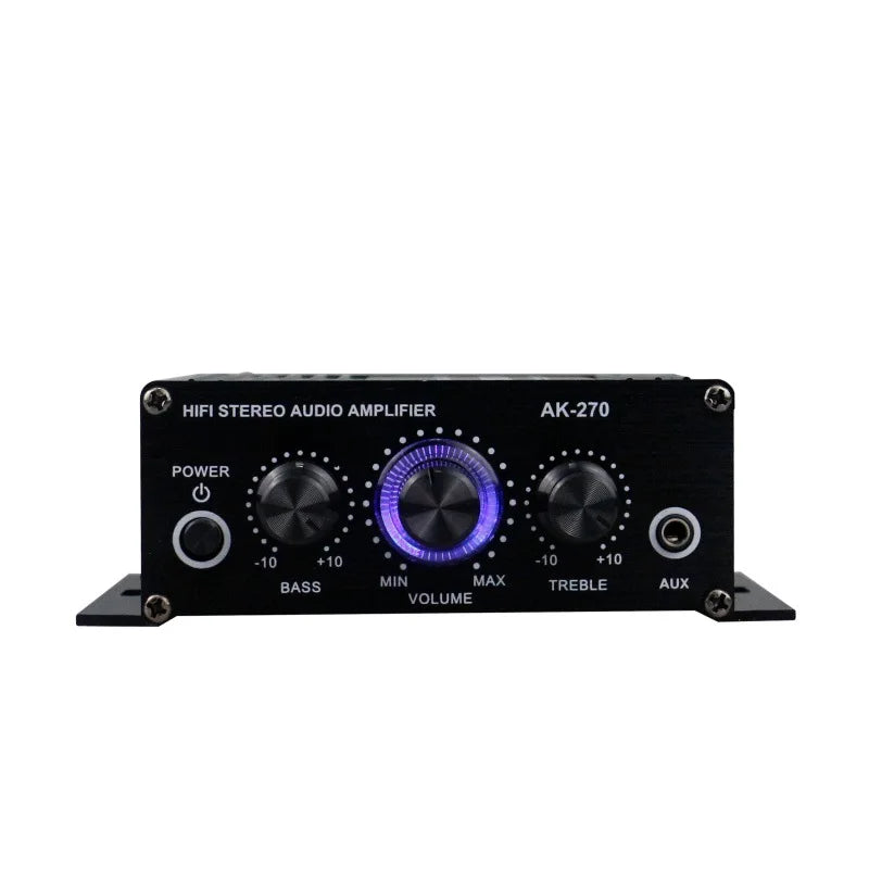 12V 400W Stereo Mini Amplificador Audio Power Amplifier HIFI 2CH Audio Music Player Stereo Audio Amplifier for Mic Car Home