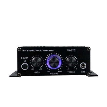 12V 400W Stereo Mini Amplificador Audio Power Amplifier HIFI 2CH Audio Music Player Stereo Audio Amplifier for Mic Car Home