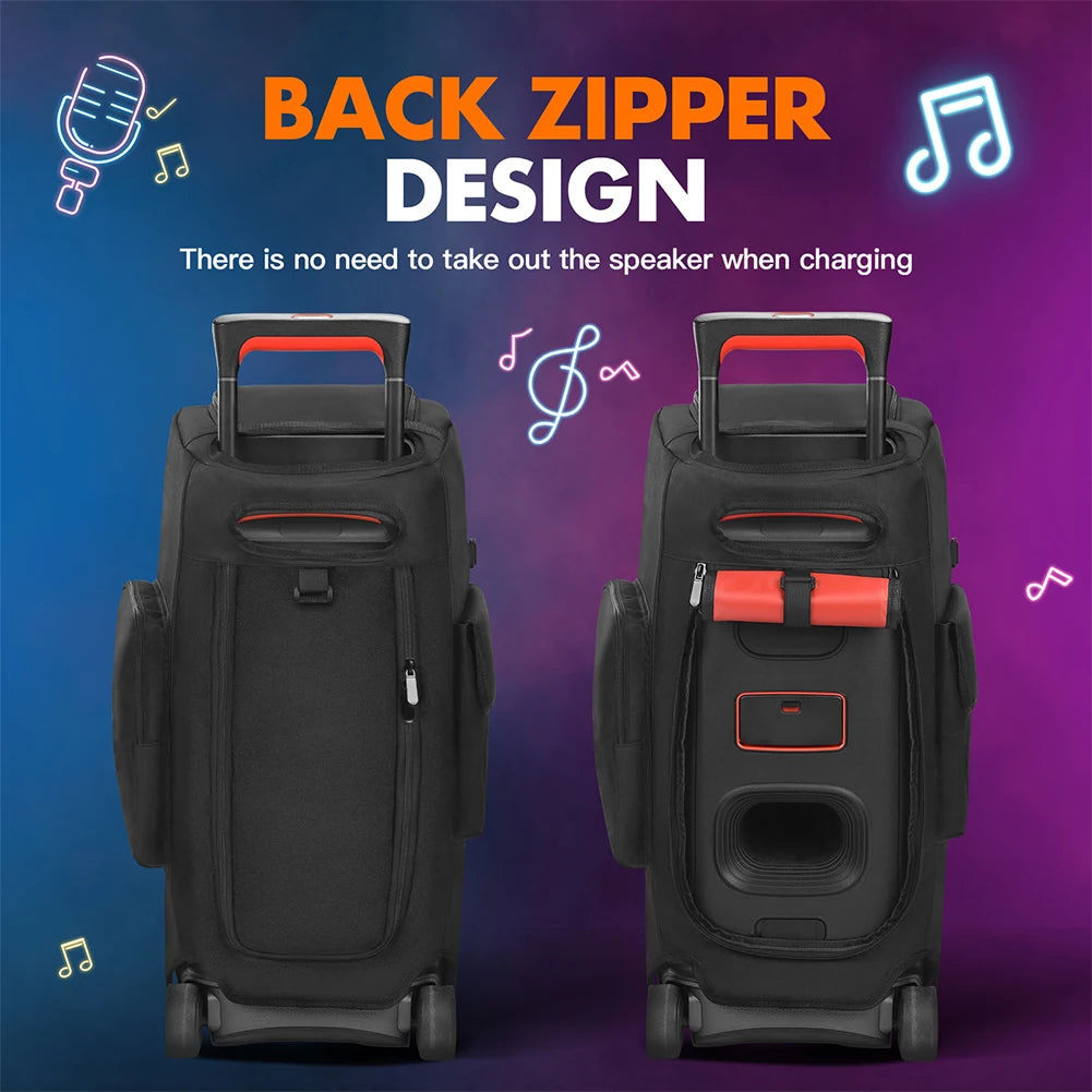 Portable Speaker Dust Case with Mic Pocket For JBL PARTYBOX 310 320 520 710 Speaker Storage Bag Party Speaker Carry Case Cover