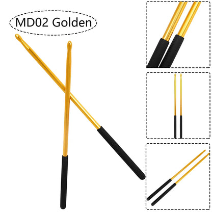 Golden maple 5a drumsticks with black rubber grips professional percussion musical instrument parts drums accessories