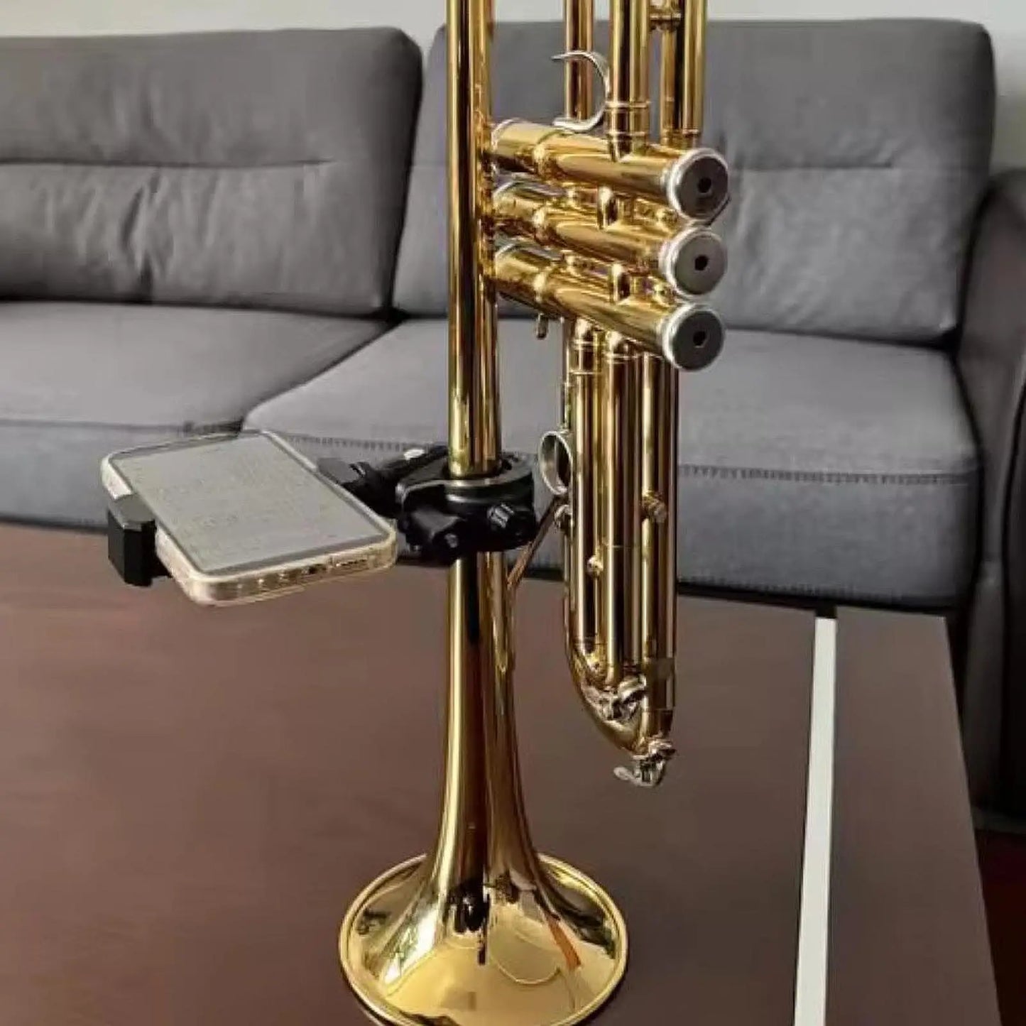 Marching Band Music Lyre Phone Holder Sturdy Lightweight Musical Instrument Phone Stand for Marching Band Clarinet Oboe Trumpet