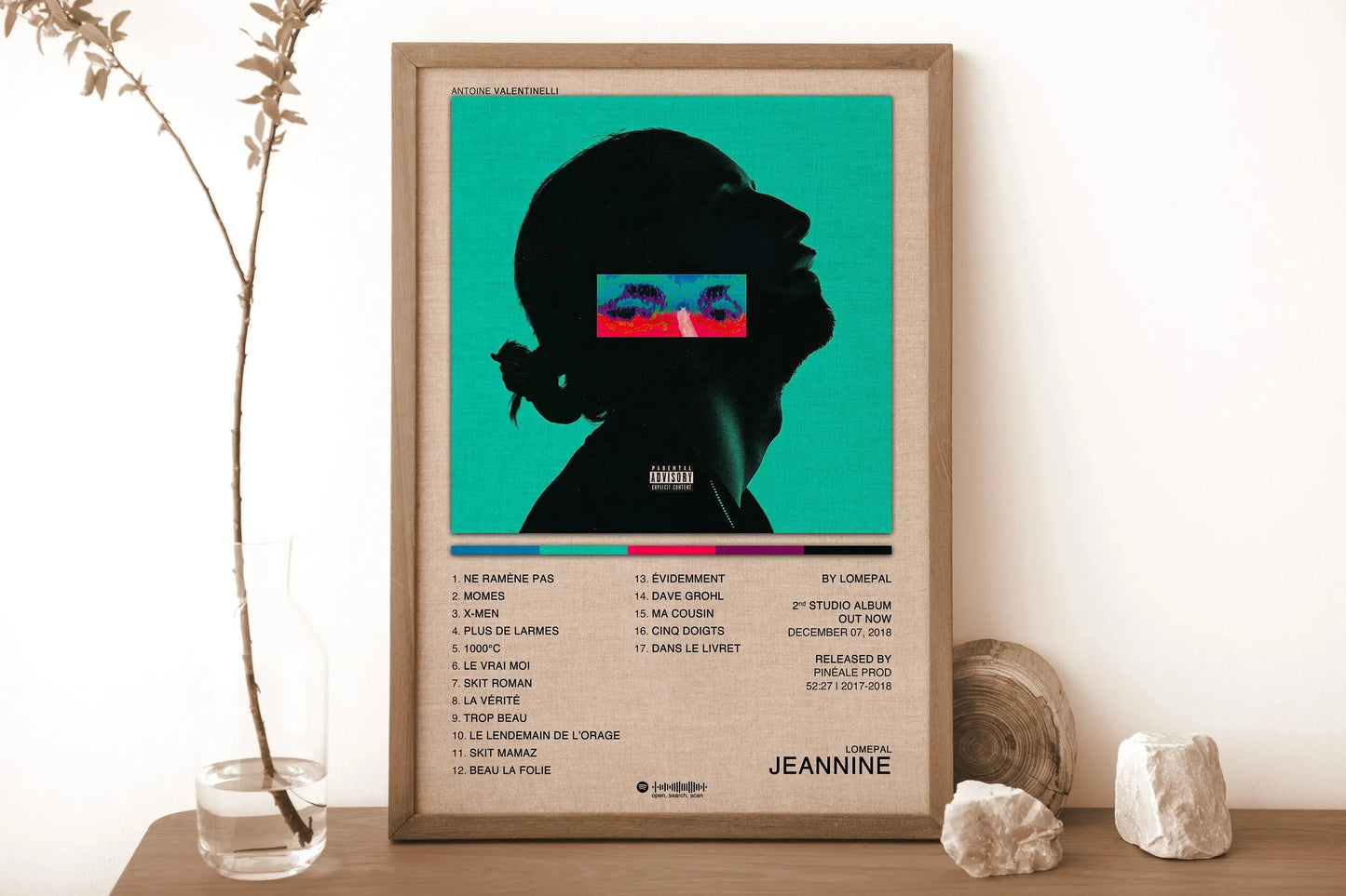New French Pop Rapper Music Album Poster Aesthetics For Wall Art Mural Room Decor Canvas Print Pirture Office Hip Hop Band