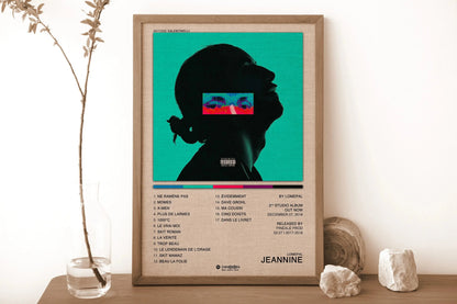 New French Pop Rapper Music Album Poster Aesthetics For Wall Art Mural Room Decor Canvas Print Pirture Office Hip Hop Band