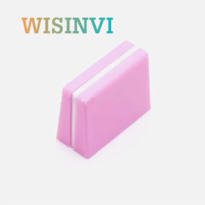 Pink wisinvi silicone mixer disc player equalizer pusher cap with white strip for pioneer djm700 series