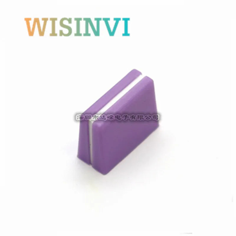 Purple wisinvi plastic phone stand with white central divider for mixer disc player cd dimmer equalizer pusher cap use