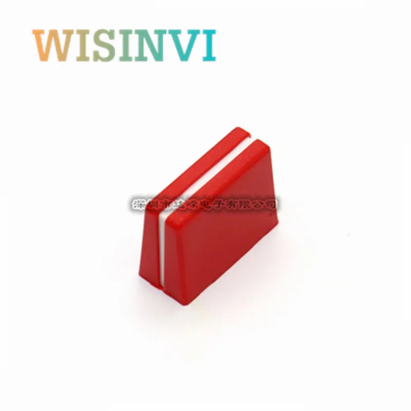 Red plastic rectangular switch with white strip for mixer disc player cd dimmer equalizer pusher cap for pioneer djm series