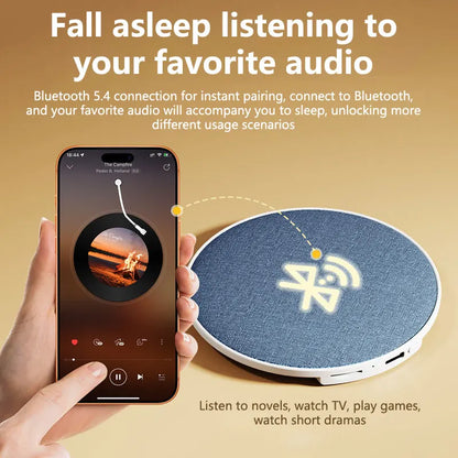 Lenovo Pillow Side Sleep Aid Speaker Ultrasonic Sleep Aid Speaker High Dynamic Sound Quality Butterfly Bluetooth Speaker Home