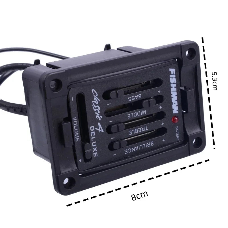 Classic 4 Deluxe Preamp PreAmplifier Pickup EQ Tuner for Acoustic Guitar