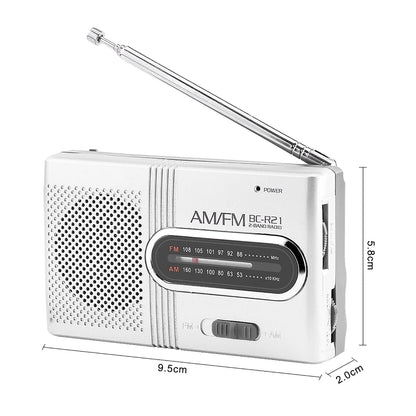 Universal Portable AM/FM Mini Radio Stereo Speakers Receiver Music Player new