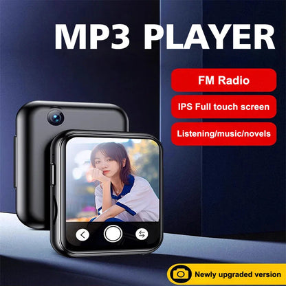 Black rectangular 64GB mp3 music player with ips full touch screen built-in recorder camera portable hifi mp4 player fm e-book