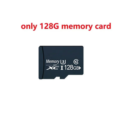 Black memory card with 128gb capacity for hi fi mp4 player fm e-book with speaker recorder camera features