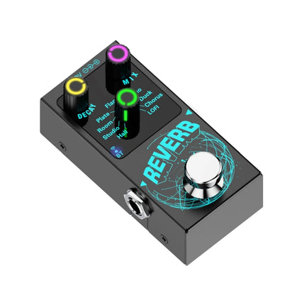 Digital Reverb Guitar Pedal - 9 Unique Reverb Effects | Wireless Accompaniment, Decay/Mix Knobs & Luminous Indicators