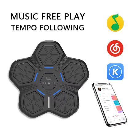 Smart Music Boxing Machine,Wall Mounted Intelligent Bluetooth Boxing Machine,Punch Machine for Home Gym and Indoor