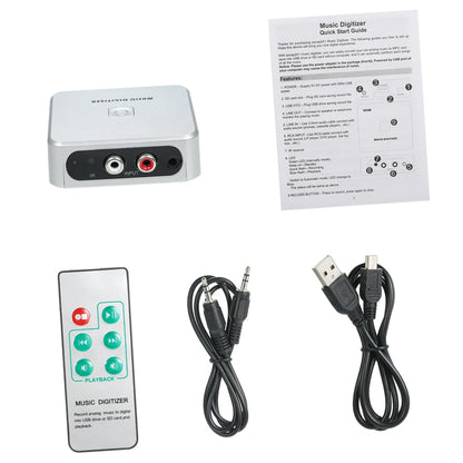 Music Digitizer Music Player Record Analog Music in SD Card USB Drive Mini USB Port Play Back Remote Control