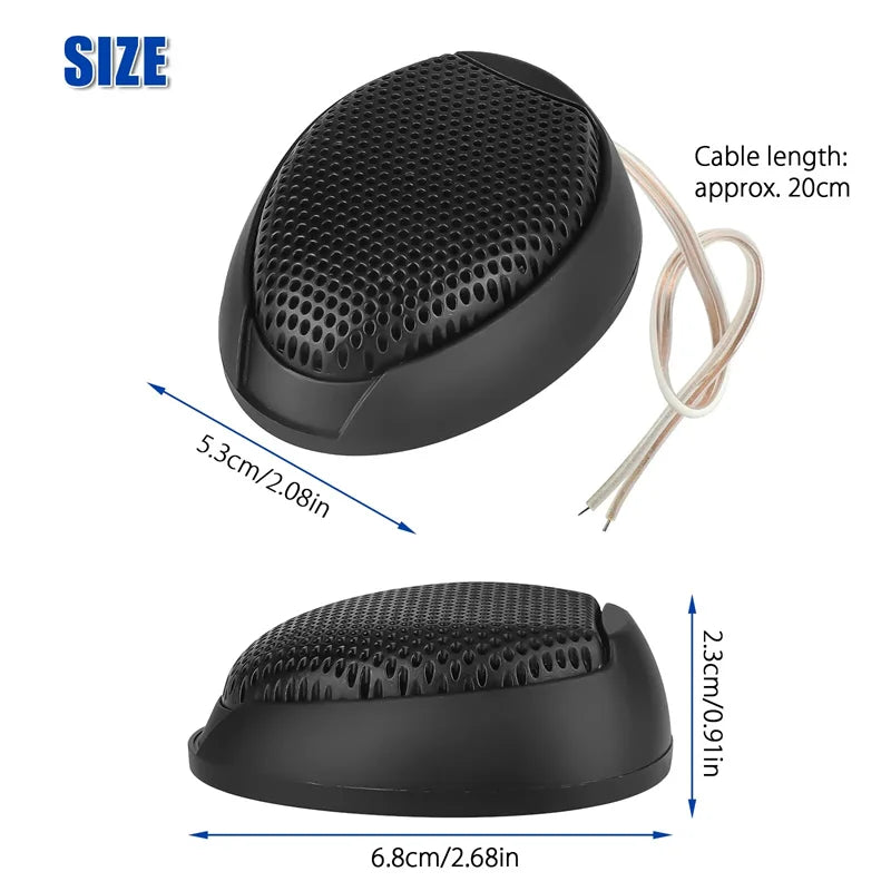 1 Pair Of 1000w Universal Car Dome Tweeter Waterproof Super Power High Noise Reduction Hifi-level Audio High Frequency Speaker