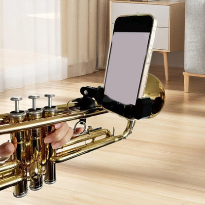 Marching Band Music Lyre Phone Holder Sturdy Lightweight Musical Instrument Phone Stand for Marching Band Clarinet Oboe Trumpet