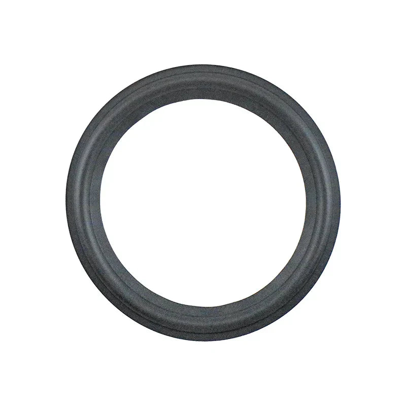 Black rubber 7 inch 175mm speaker surround suspension with concentric ridges for horn edge repair accessories 2pcs