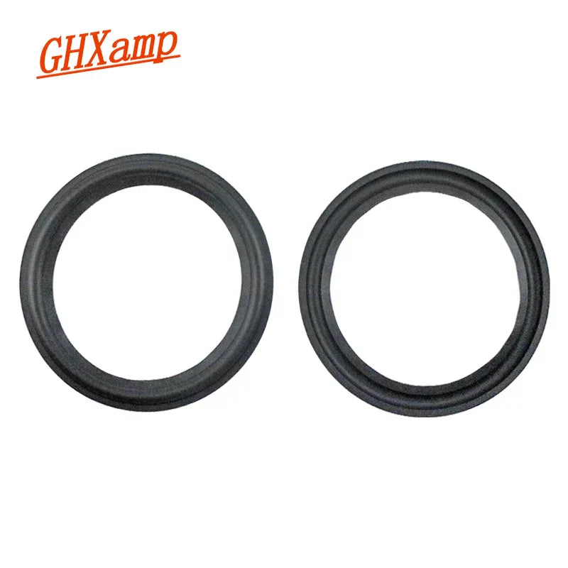 Black rubber 7 inch 175mm speaker surround suspension for horn edge repair by ghxamp 2pcs accessory set
