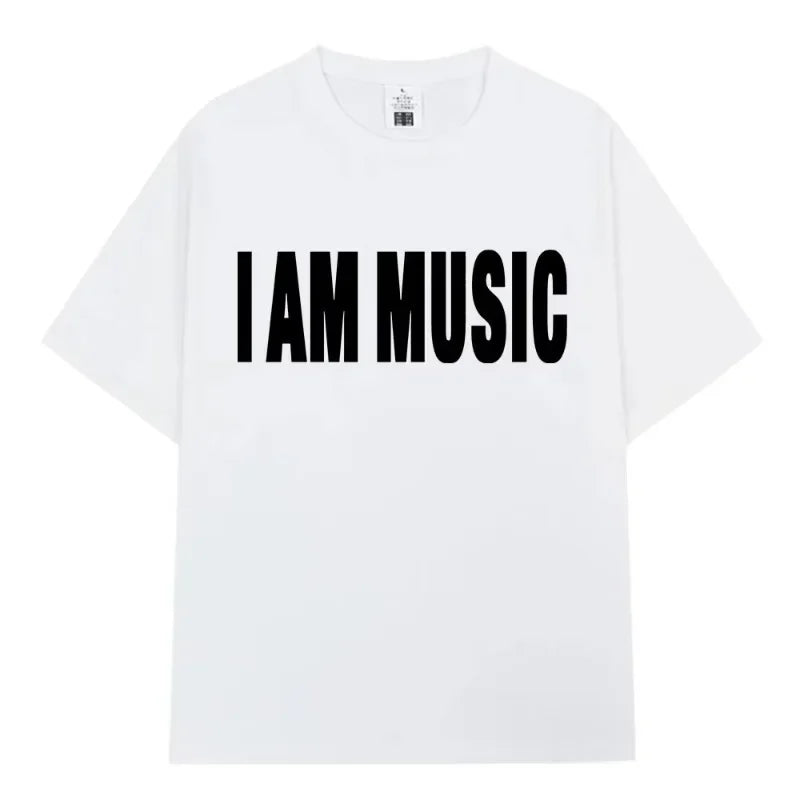 Hip-hop singer Playboi Carti's same-style "I AM MUSIC" print children's family T-shirt. Fashionable hip-hop "opium" T-shirt. Lar