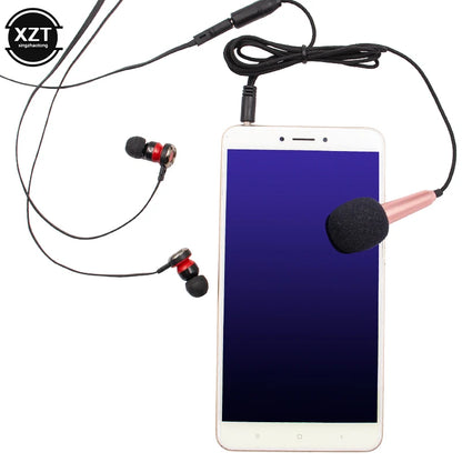 Newest Mini Jack 3.5mm Studio Lavalier Professional Microphone Handheld Mic for Computer for iPhone ipad karaoke