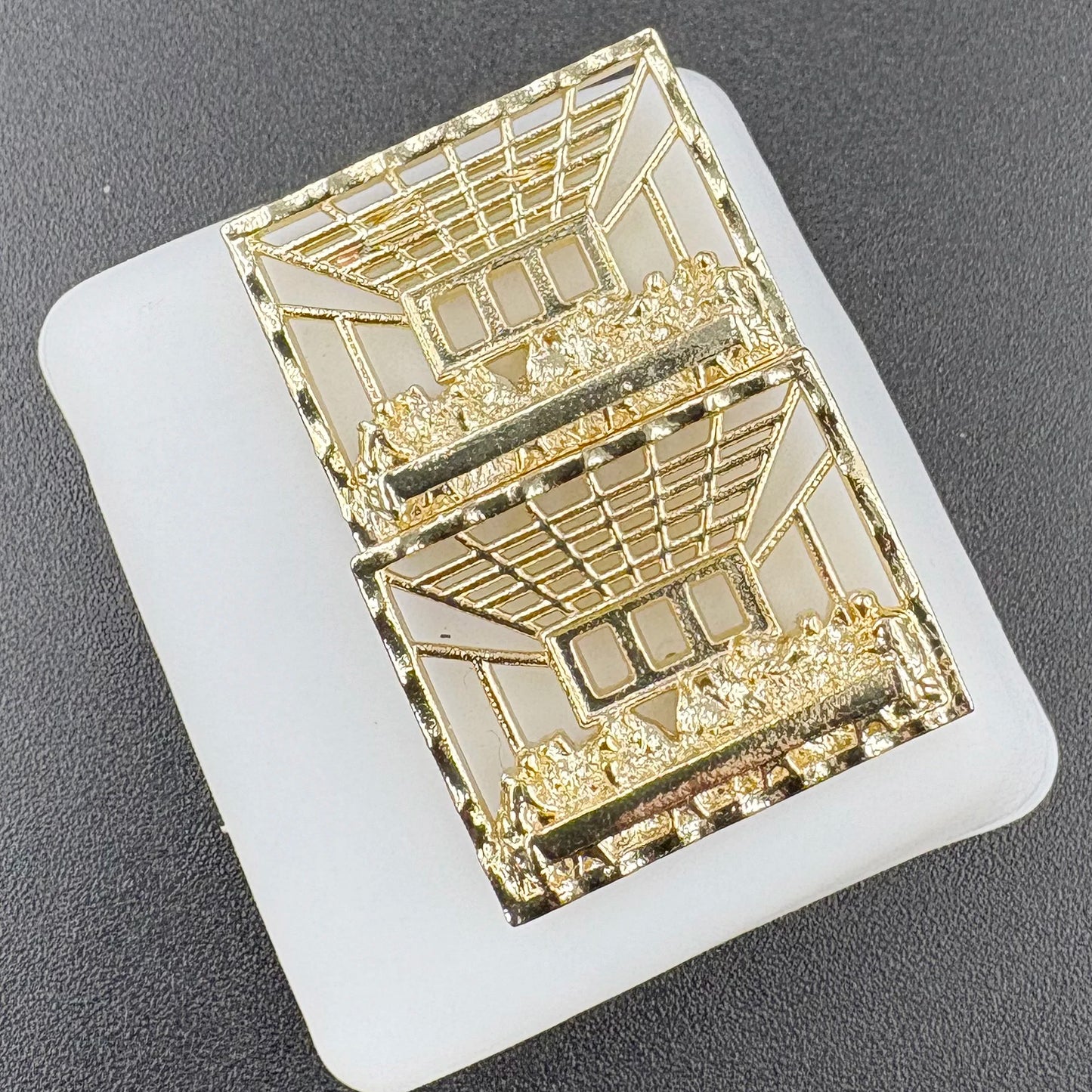 Hip Hop Style nugget earrings for man woman last supper jesus stud earrings Rock and roll jewelry punk 14k gold plated