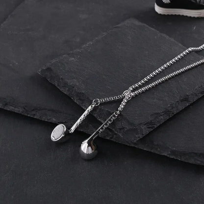 Hip Hop Earphone Punk 2025 Fashion Pendant Necklace for Women Man Unisex Metal Headphone Chokers Necklaces High Street Jewelry