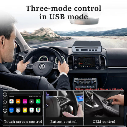Car CD Player for Portable, External Car CD player, Dual-Mode USB or Bluetooth CD Player with for Car All-Models, Plug and Play