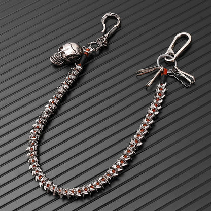 Personalized alloy keel pants chain, hip-hop motorcycle riding decoration, wallet chain, Halloween gift accessories
