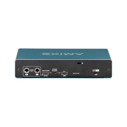 AMIXS UC42 Audio Interface for Recording Computer Free Drive USB External Sound Card for Pc Audio Equipment Professional Video