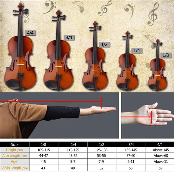 4/4 Violin Beginner Violin Kits Professional Stringed Musical Instruments Starter Kits for Beginner Beginners Violin
