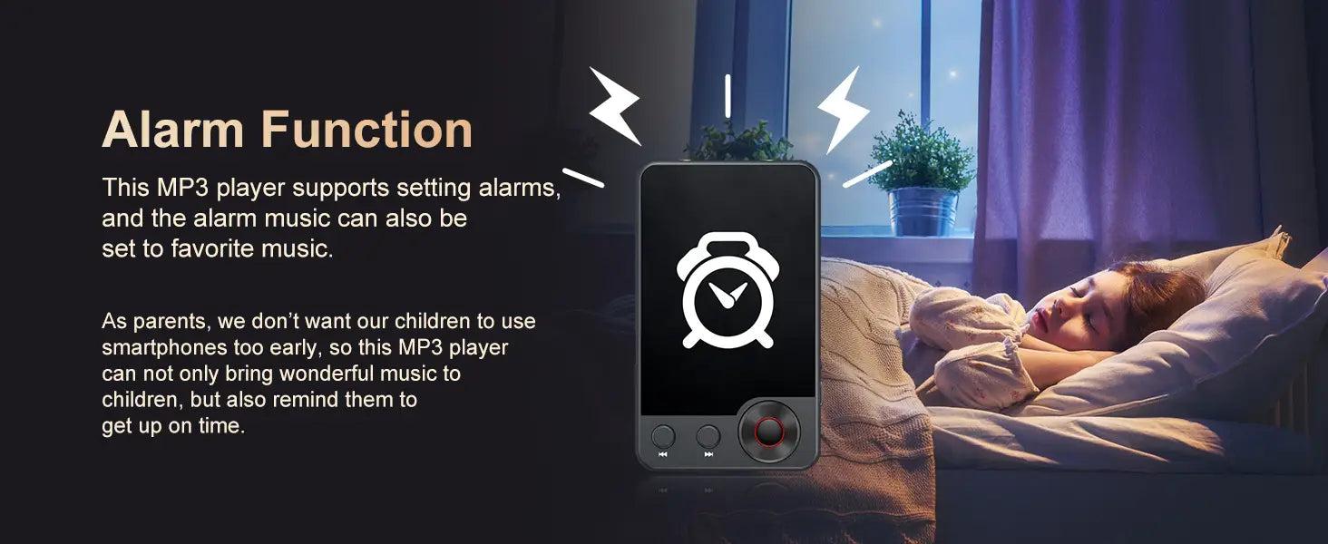 128GB MP3 player (with Bluetooth 5.3) 2.4’ portable full touchscreen music player (with speakers and Micro SD card slot)
