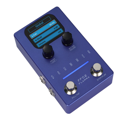 Flamma FF02 Daul Footswitch Drum Machine Guitar Effect Pedal 11 Drum Grooves 6 Preset Saving Slots Tap Tempo Function