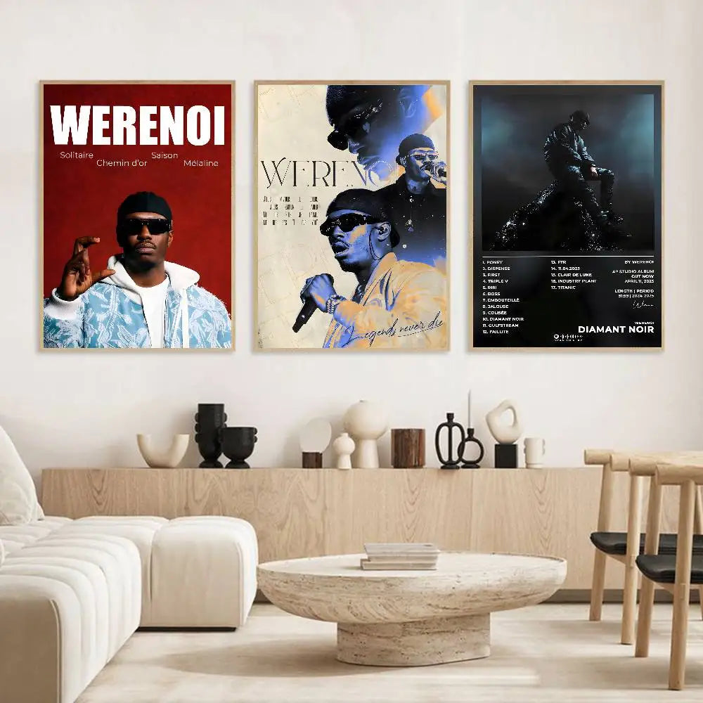 W-Werenoi Pyramide Singer Album Poster HD art sticky wall waterproof home living room bedroom bar aesthetic decoration