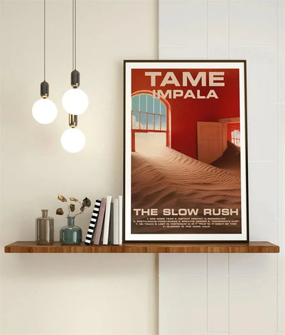 Pop Rock Singer Tame Impala Poster Aesthetic Rapper Music Album Currents Home Decoration Canvas Print Wall Art Room Decor