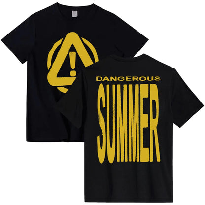 DANGEROUS SUMMER WARNING TEE Yeat Singer Fashion Print T-shirt Short Sleeve O-neck Male Tshirts Cotton Soft Men Women T Shirt