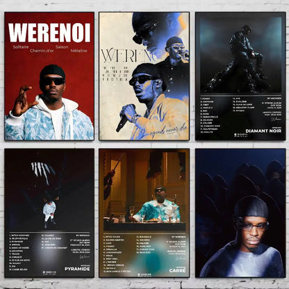 W-Werenoi Pyramide Singer Album Poster HD art sticky wall waterproof home living room bedroom bar aesthetic decoration