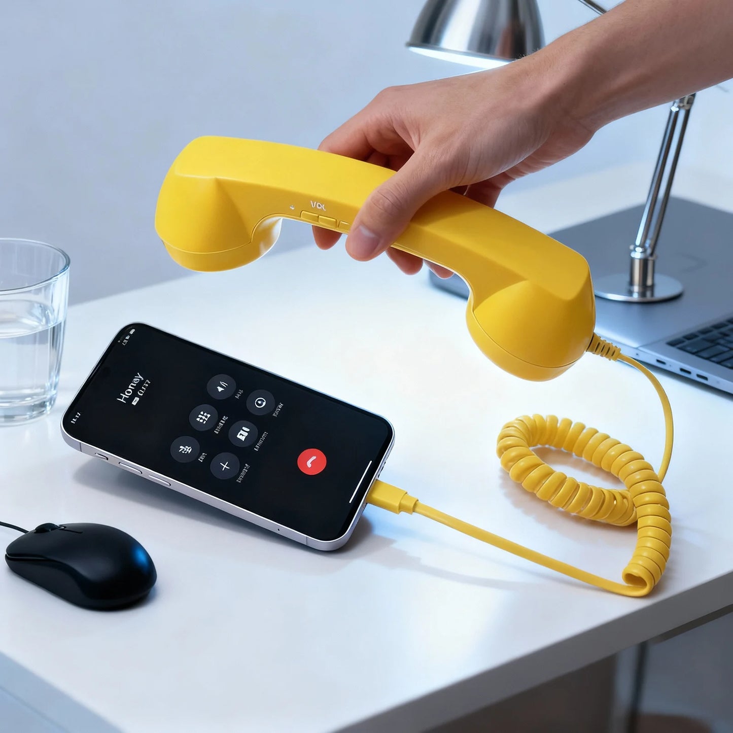 Type-C Retro Phone Handset Microphone for Android Plug and Play Wired Headset for Voice Chat Live Streaming Clear Sound