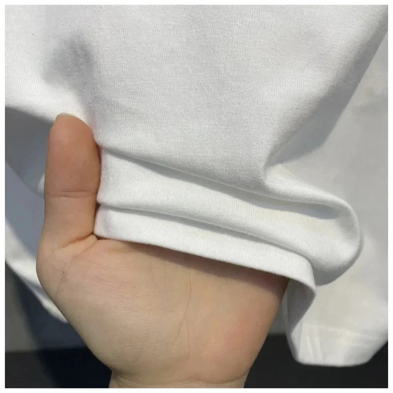 Hip-hop Rap Street-style Direct-exhaust Breathable Printed Short-sleeved T-shirt Made of Cotton