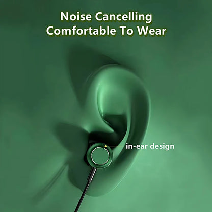 Metal Magnetic Gaming Earbuds 90° L Elbow Digital Type-C/3.5MM AUX 9D Surround HIFI Heavy Bass Music Headset For Samsung Android