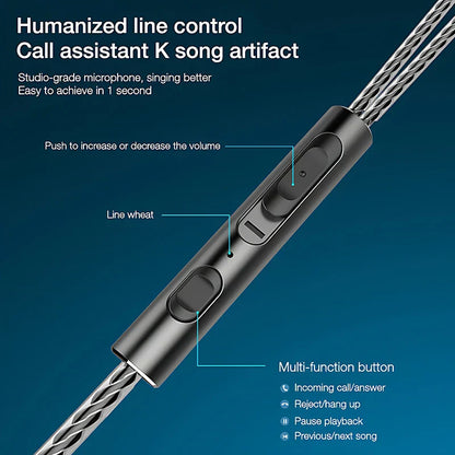 Black cylindrical inline control module with textured matte finish and buttons for wired headphones music surround hifi heavy