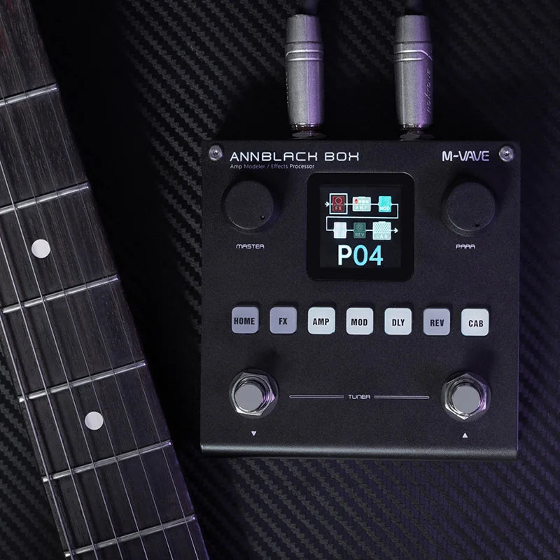 M-VAVE BLACK BOX Guitar Effects Processor, Supports IR Loading for Recording/Performance/Practice