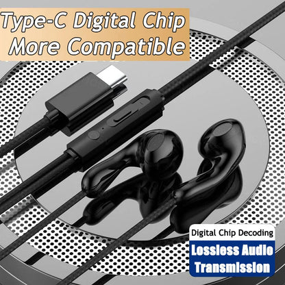 Black 9dhifi heavy bass digital chip headsets with ergonomic in-ear design and matte control module for bass stereo sport use