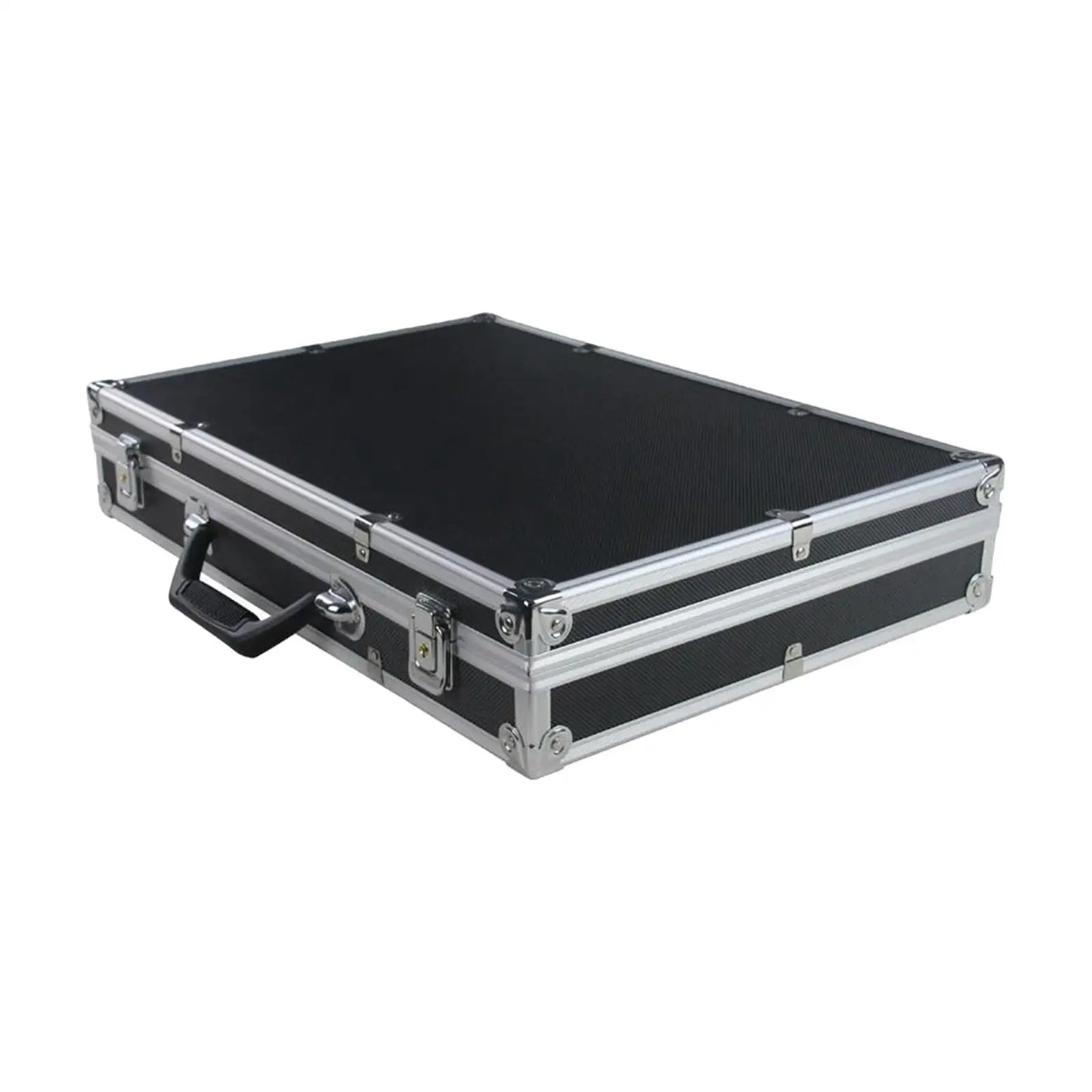 Microphone Case Studio with Sponge Lining Impact Resistant Instrument Box Singing Professional Hard Shell Mic Case for 4/8 Mics