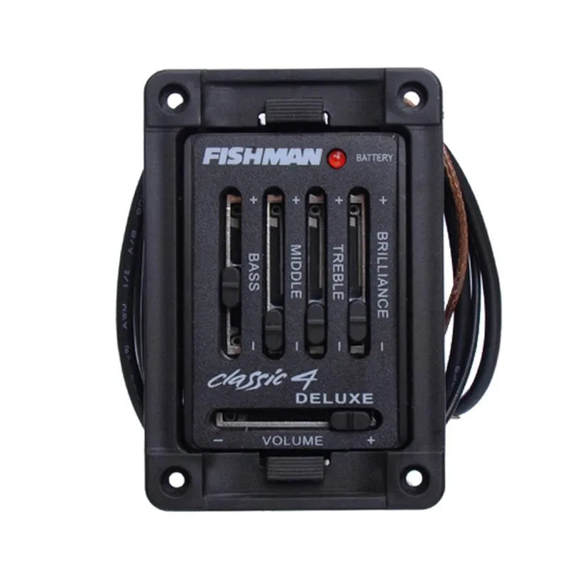 Classic 4 Deluxe Preamp PreAmplifier Pickup EQ Tuner for Acoustic Guitar